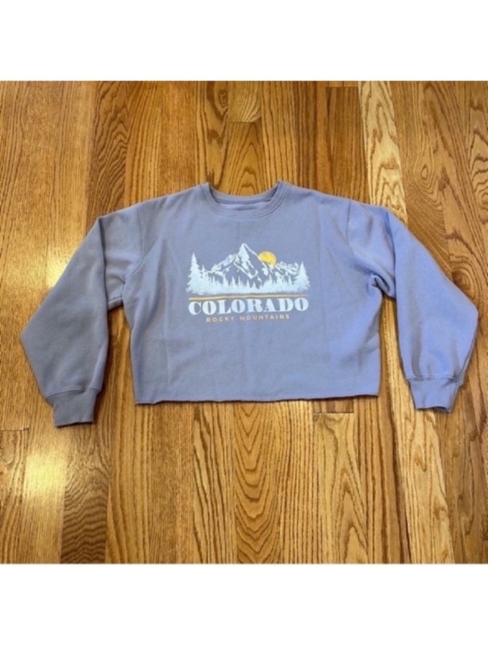 Like New Hollister"CO Rocky Mountains" Sweatshirt-Purple, Sz Small